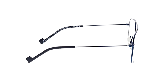Detroit Matblauw MetaalEyeglass Frames van B24, Zijaanzicht