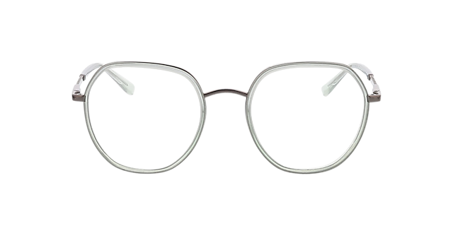 Ellen Gradient Green & Gun MetallEyeglass Frames von B24, Vorderansicht