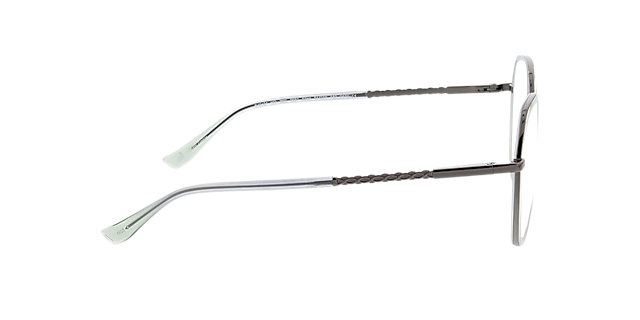 Ellen Gradient Green & Gun MetallEyeglass Frames von B24, Seitenansicht