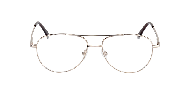 Glendale Goud MetaalEyeglass Frames van B24, Vooraanzicht