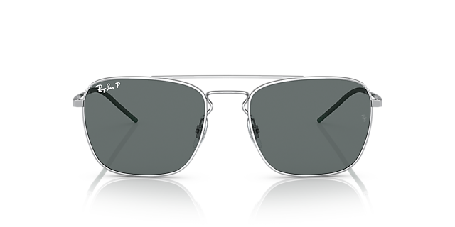 RB3588 Zilver MetaalSunglass Frames van B24, Vooraanzicht