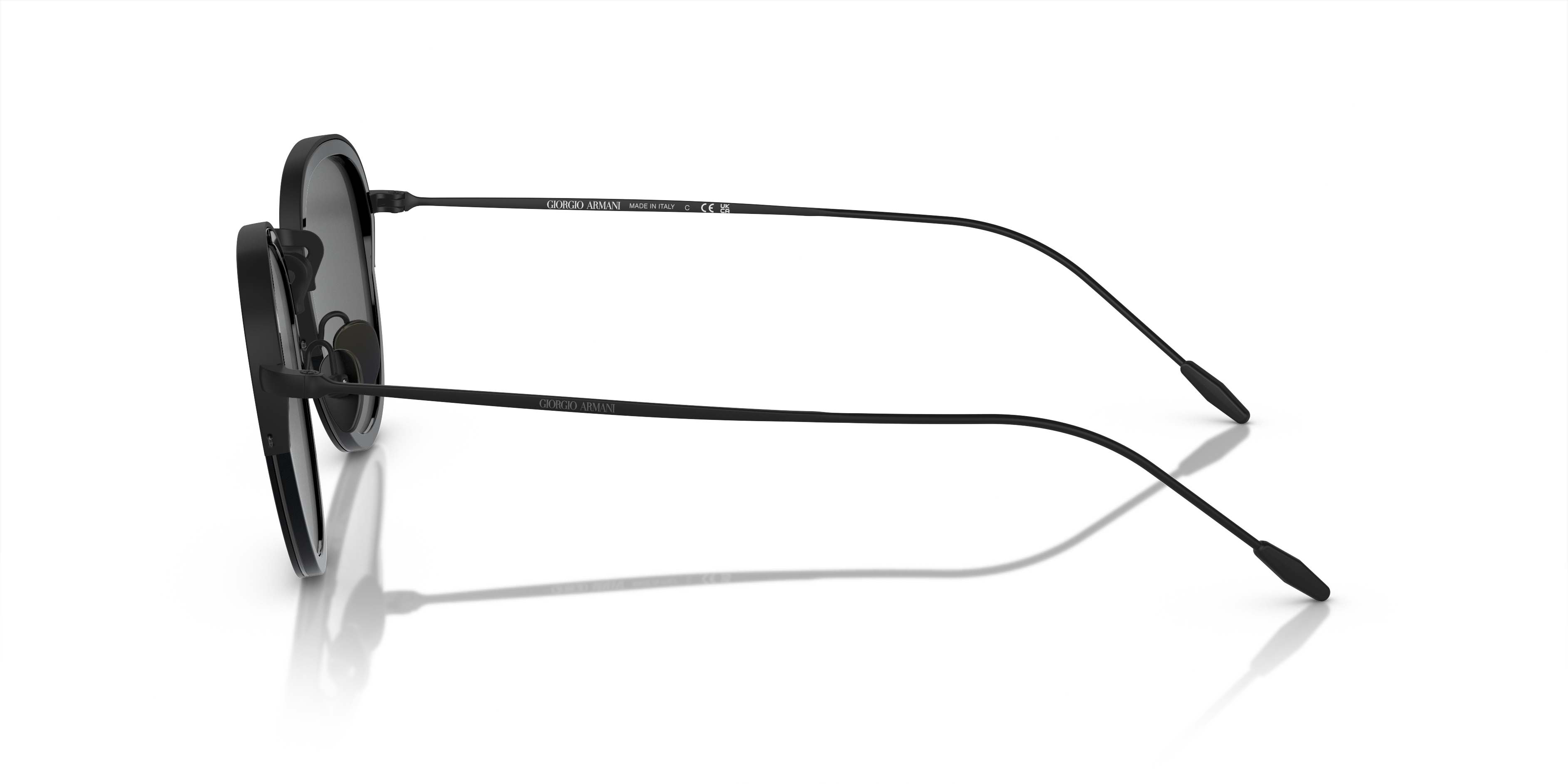 AR6068 Schwarz MetallSunglass Frames von B24, Seitenansicht