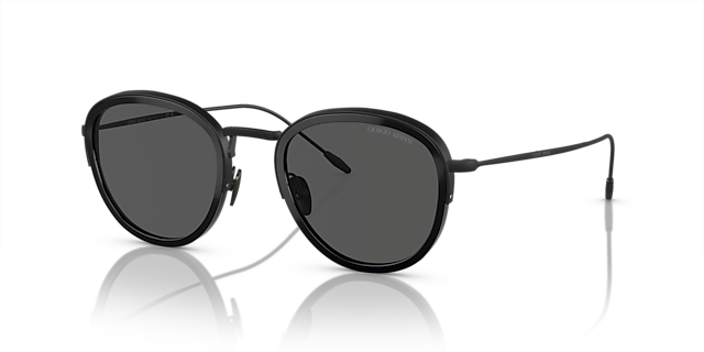 AR6068 Schwarz MetallSunglass Frames von B24, Dreiviertelansicht