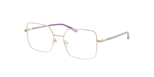 Florenz Goud MetaalEyeglass Frames van B24, Hoekweergave