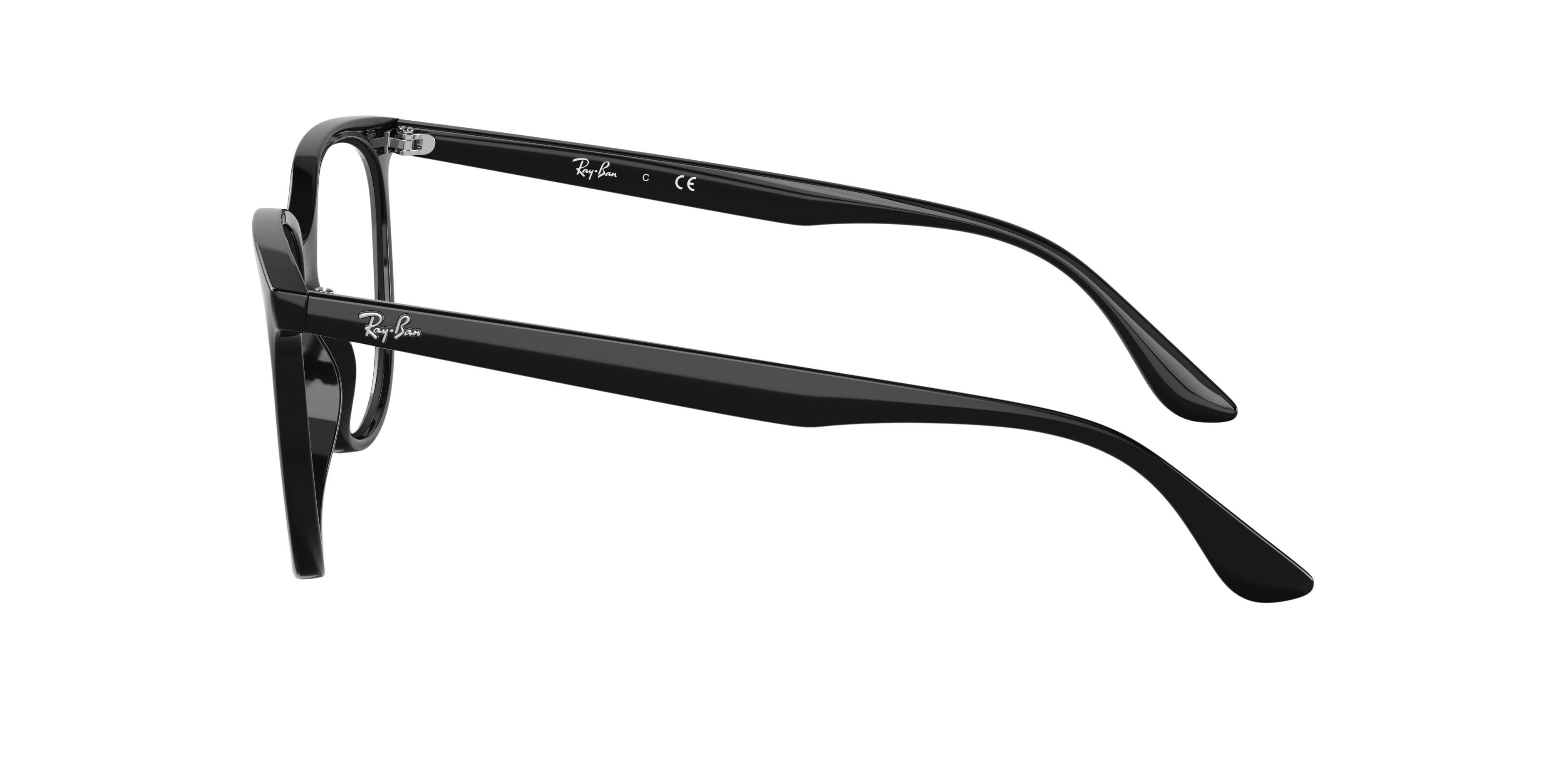 RB4378V Schwarz KunststoffEyeglass Frames von B24, Seitenansicht