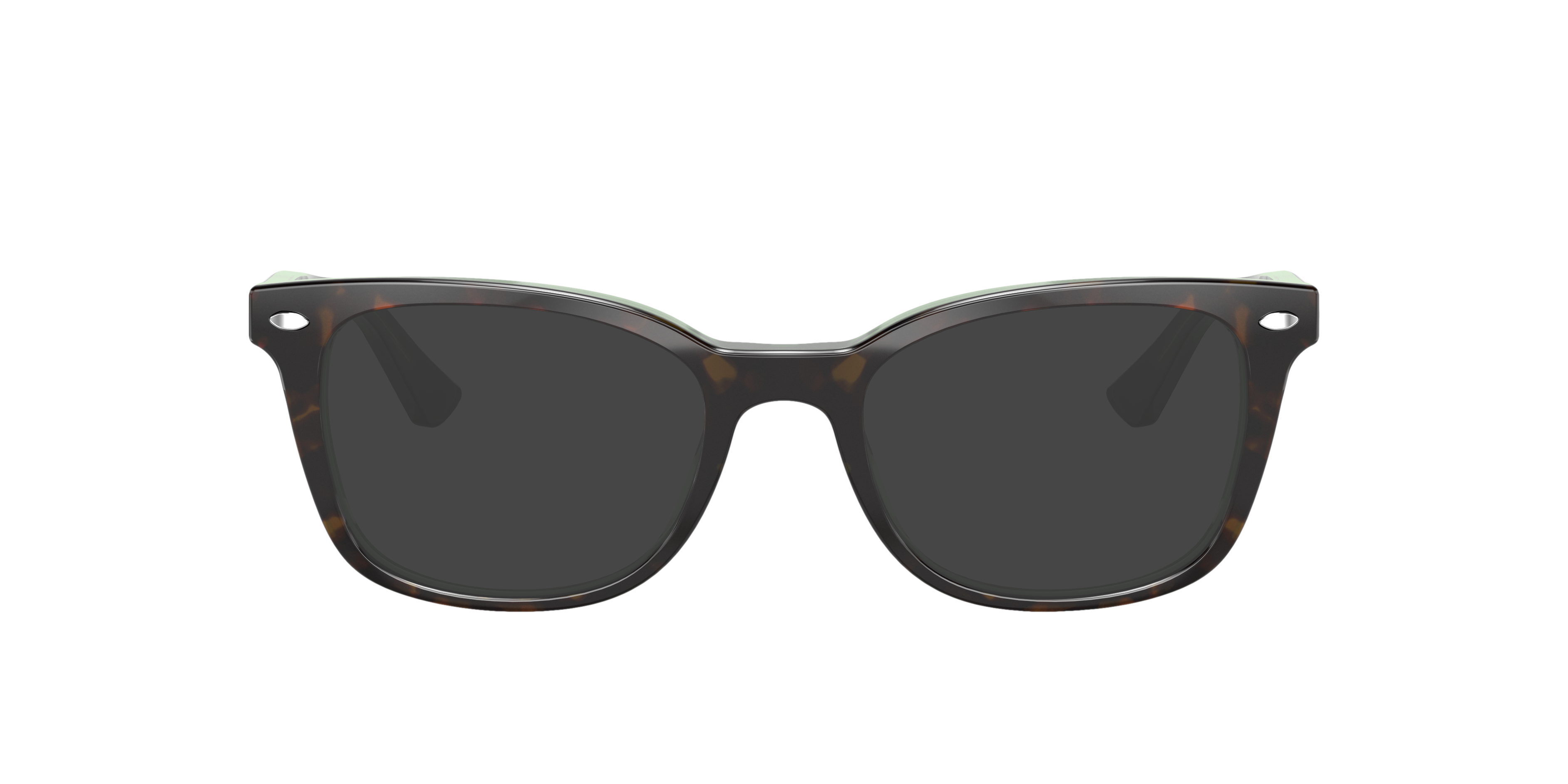 RB5285 Havana auf Grün AcetatEyeglass Frames von B24, mit getönten Gläsern