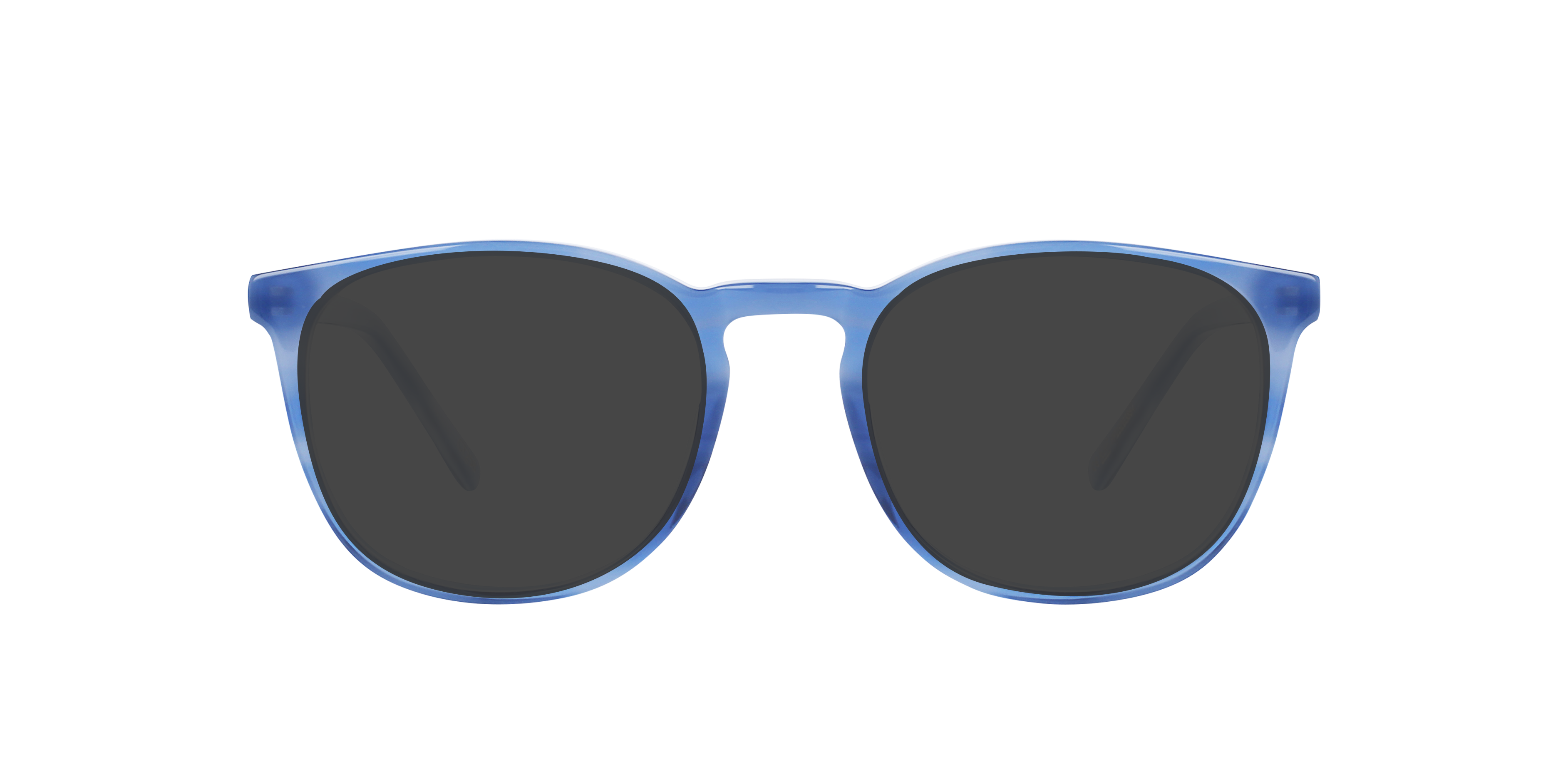 Owen Steel Blue AcetaatEyeglass Frames van B24, met getinte lenzen