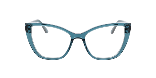 Jane Kristal mid blauw AcetaatEyeglass Frames van B24, Vooraanzicht