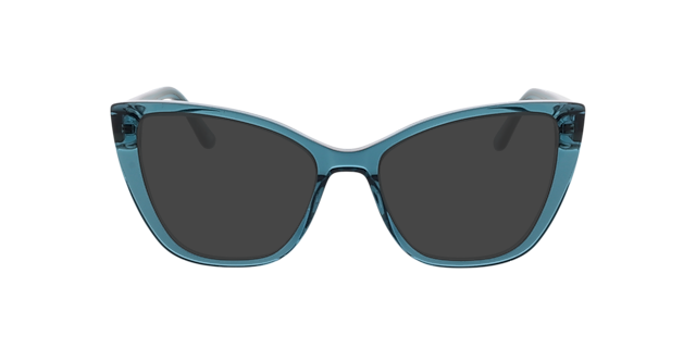 Jane Kristal mid blauw AcetaatEyeglass Frames van B24, met getinte lenzen