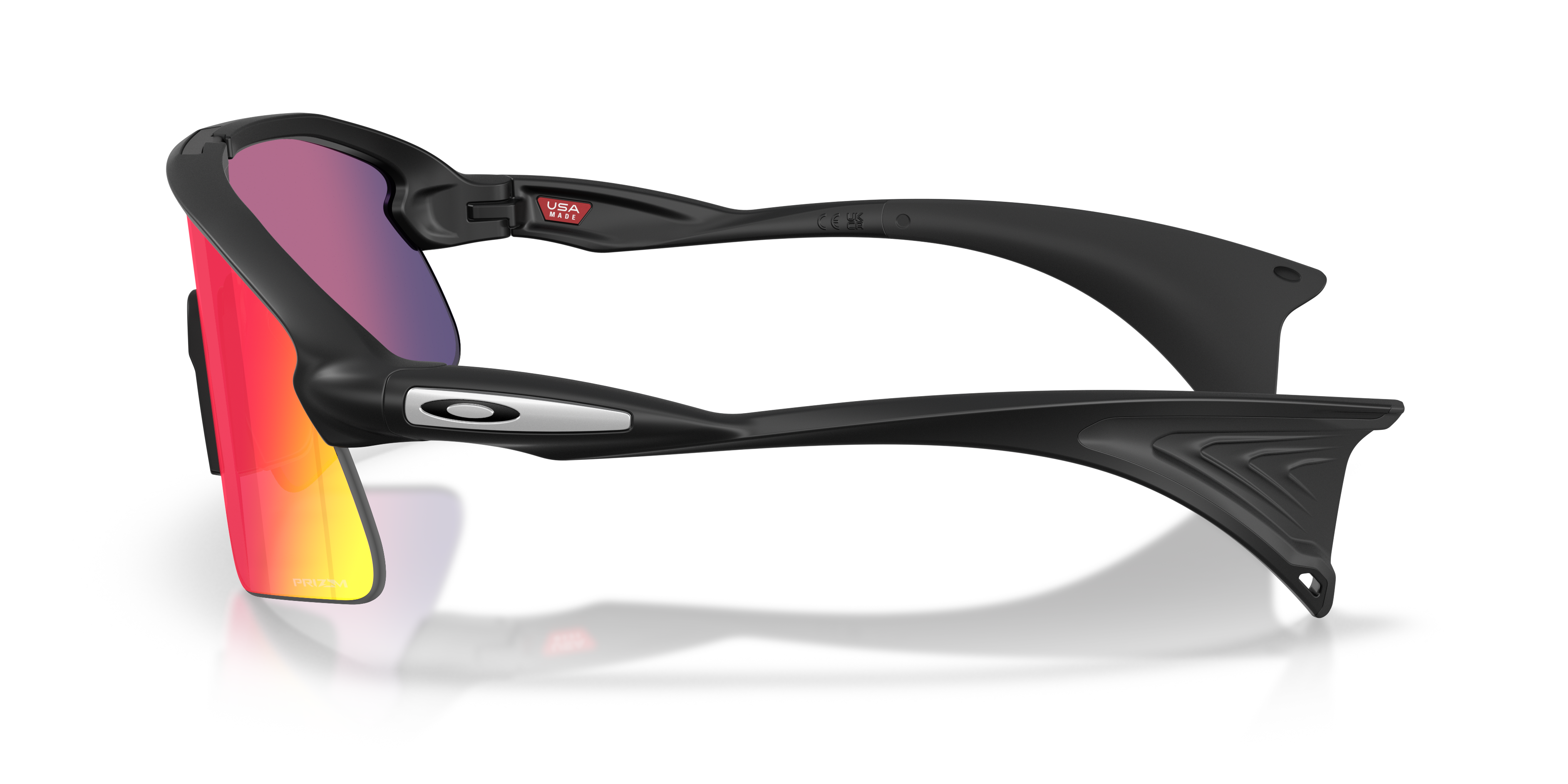 Stunt Devil Matzwart KunststofSunglass Frames van B24, Zijaanzicht