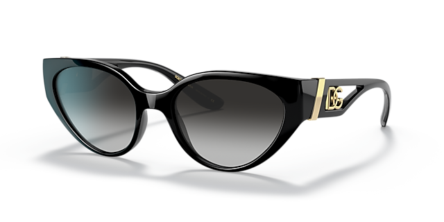 DG6146 Zwart KunststofSunglass Frames van B24, Hoekweergave