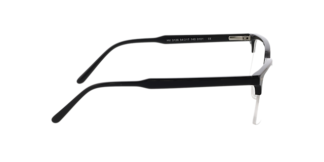 Chuck Zwart AcetaatEyeglass Frames van B24, Zijaanzicht