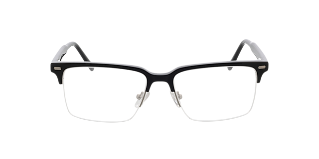 Chuck Zwart AcetaatEyeglass Frames van B24, Vooraanzicht