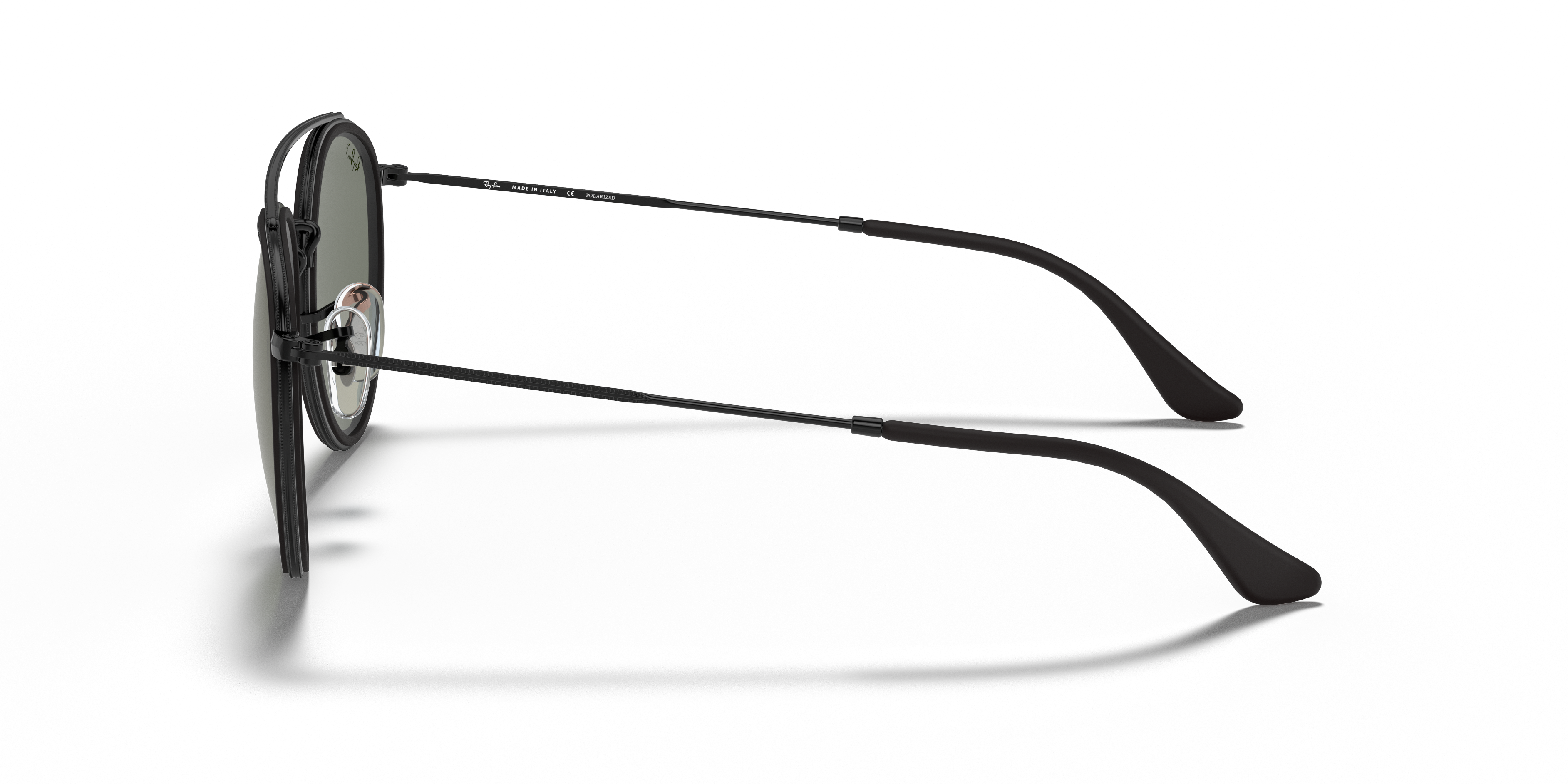 RB3647N Zwart MetaalSunglass Frames van B24, Zijaanzicht