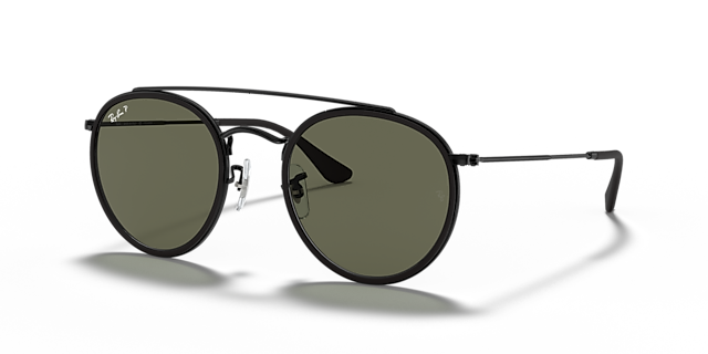 RB3647N Zwart MetaalSunglass Frames van B24, Hoekweergave