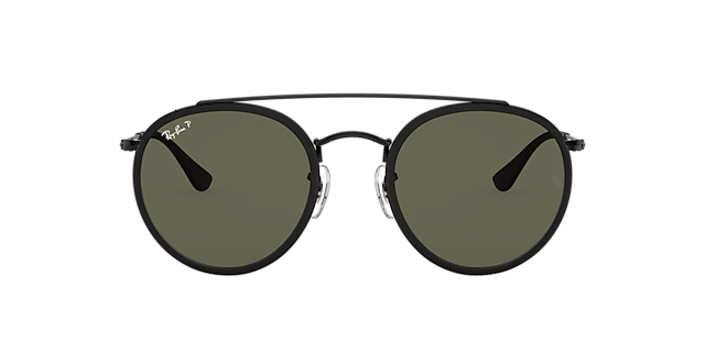 RB3647N Zwart MetaalSunglass Frames van B24, met getinte lenzen