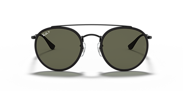 RB3647N Zwart MetaalSunglass Frames van B24, Vooraanzicht