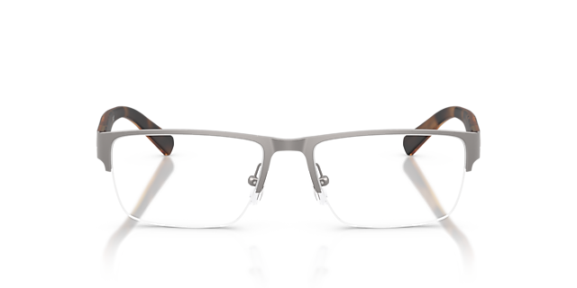 AX1018 Staalgrijs MetaalEyeglass Frames van B24, Vooraanzicht