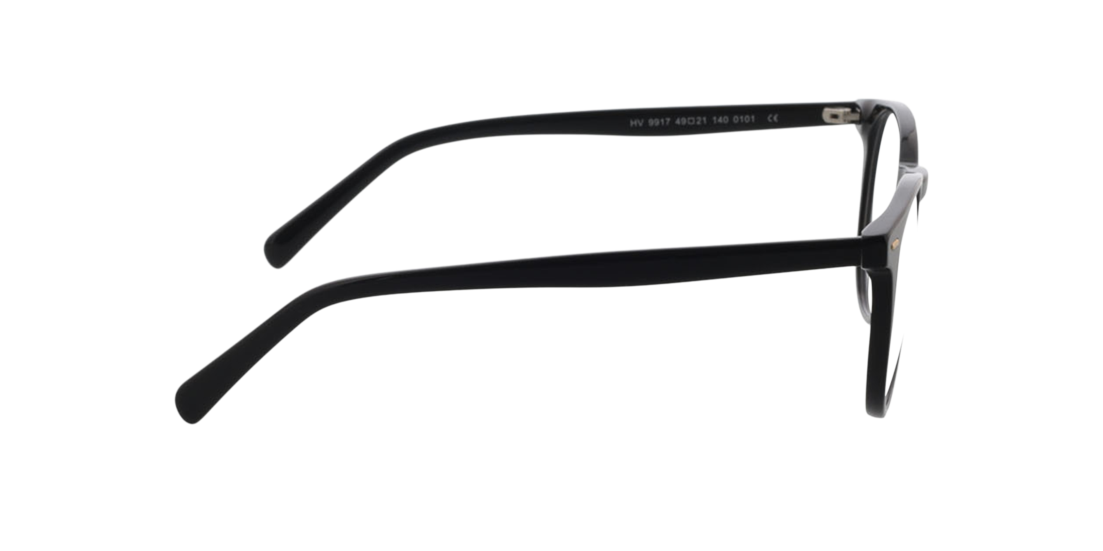 Fargo Schwarz AcetatEyeglass Frames von B24, Seitenansicht