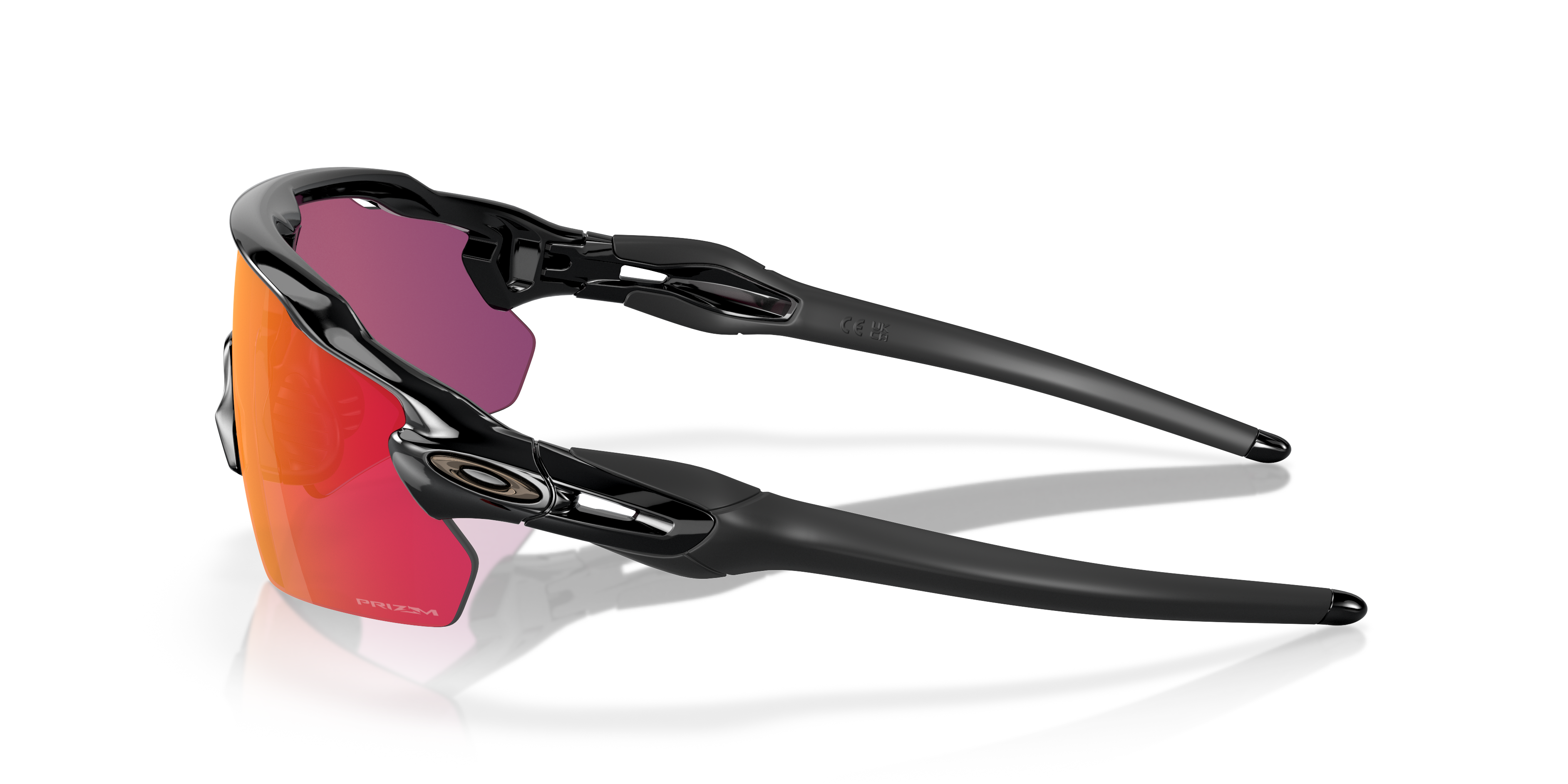 Radar® EV Pitch® Team Colors Schwarz glänzend KunststoffSunglass Frames von B24, Seitenansicht