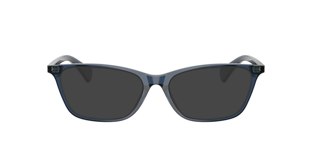 RA7187U Blue Trasparent AcetaatEyeglass Frames van B24, met getinte lenzen