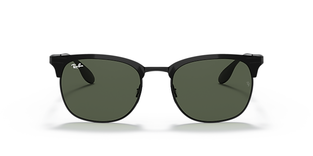 RB3538 Zwart MetaalSunglass Frames van B24, Vooraanzicht