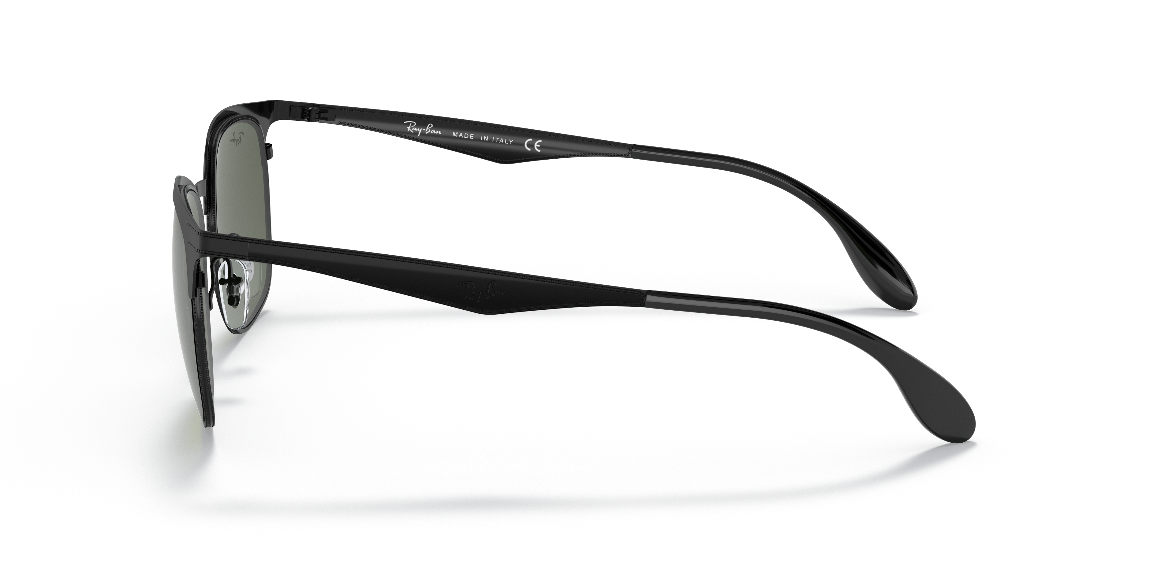 RB3538 Zwart MetaalSunglass Frames van B24, Zijaanzicht