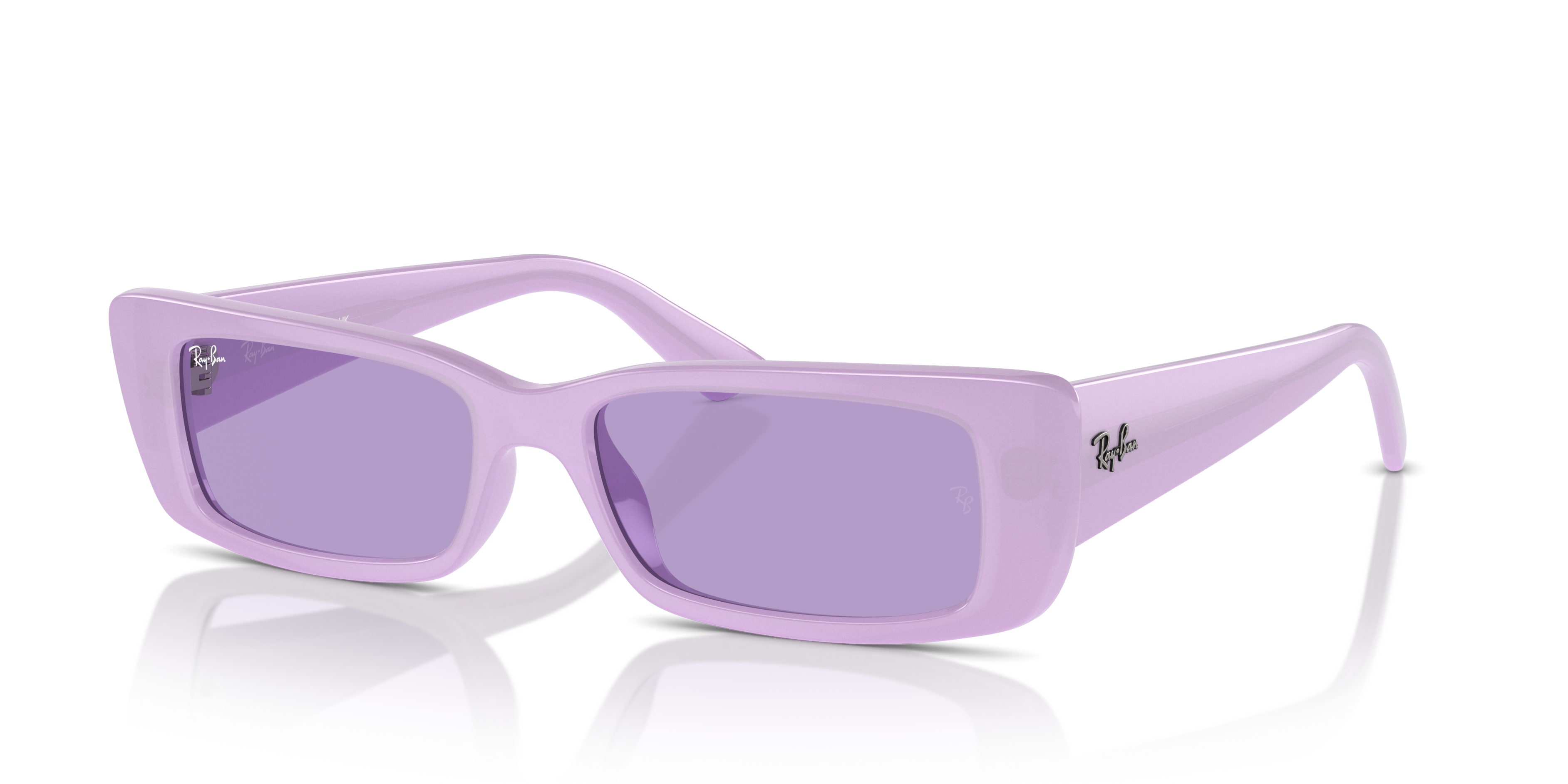 RB4425 Lila KunststofSunglass Frames van B24, Hoekweergave