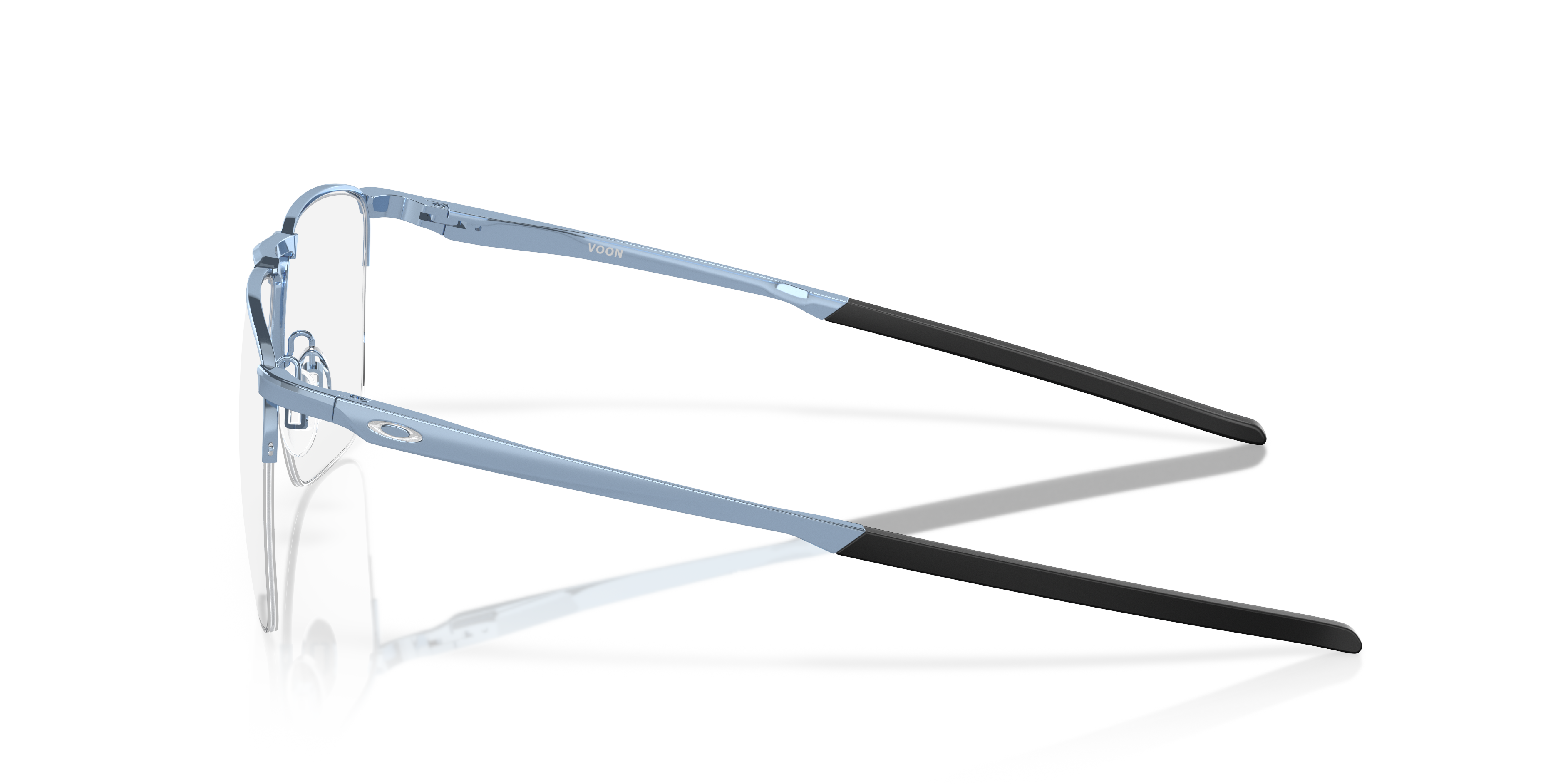 Voon Polished Stonewash MetallEyeglass Frames von B24, Seitenansicht