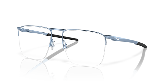 Voon Gepolijst stonewash MetaalEyeglass Frames van B24, Hoekweergave