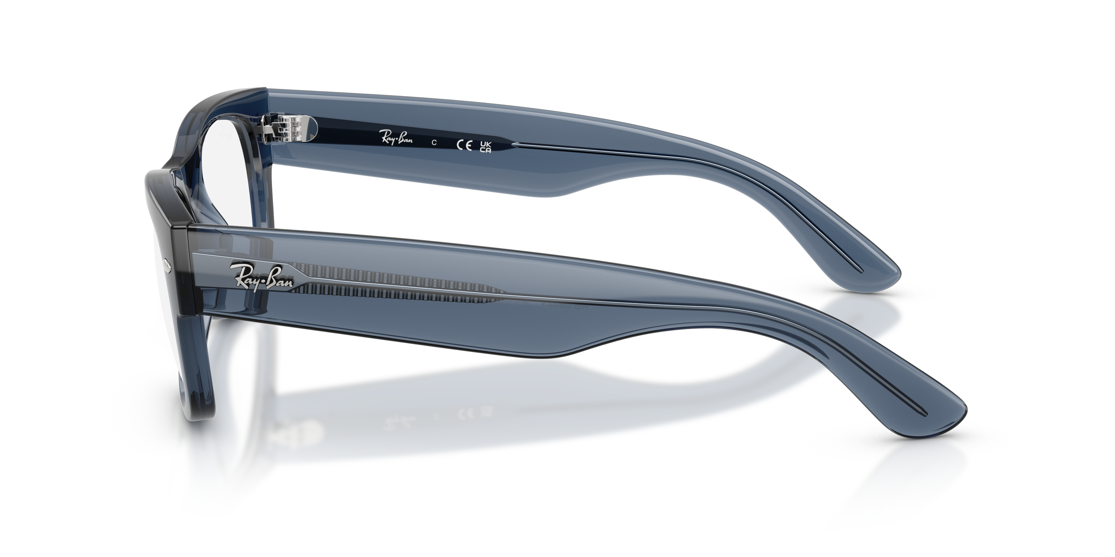 RB0832V Dunkelblau KunststoffEyeglass Frames von B24, Seitenansicht