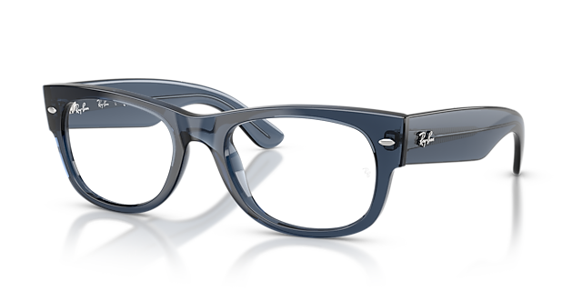 RB0832V Dunkelblau KunststoffEyeglass Frames von B24, Dreiviertelansicht