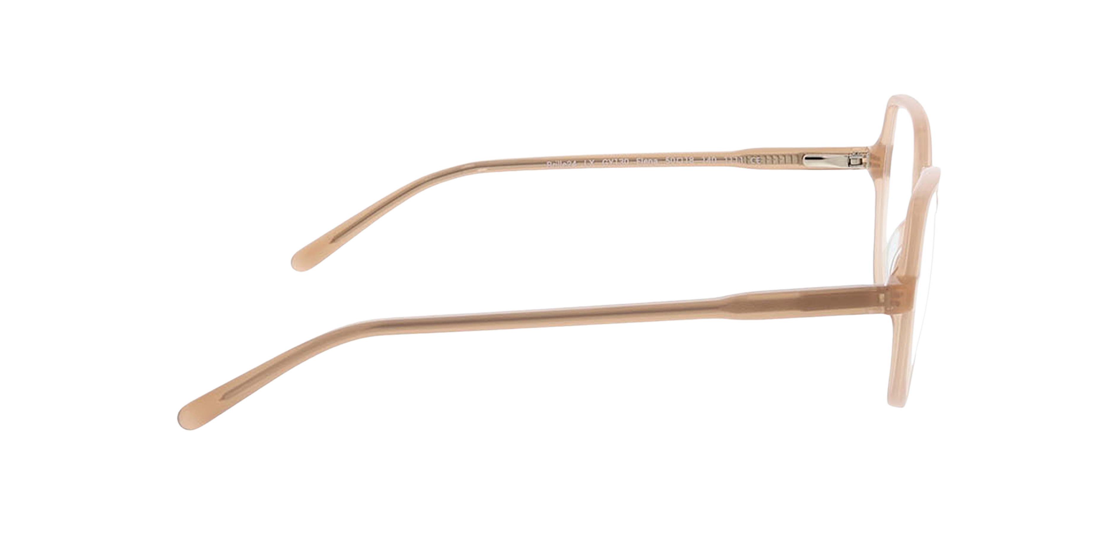 Elena Kristal beige AcetaatEyeglass Frames van B24, Zijaanzicht