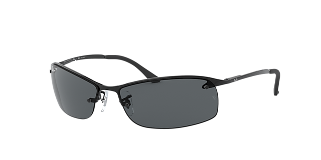 RB3183 Schwarz MetallSunglass Frames von B24, Dreiviertelansicht