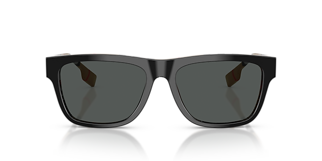 BE4293 Oben Schwarz auf Vintage Karo AcetatSunglass Frames von B24, Vorderansicht