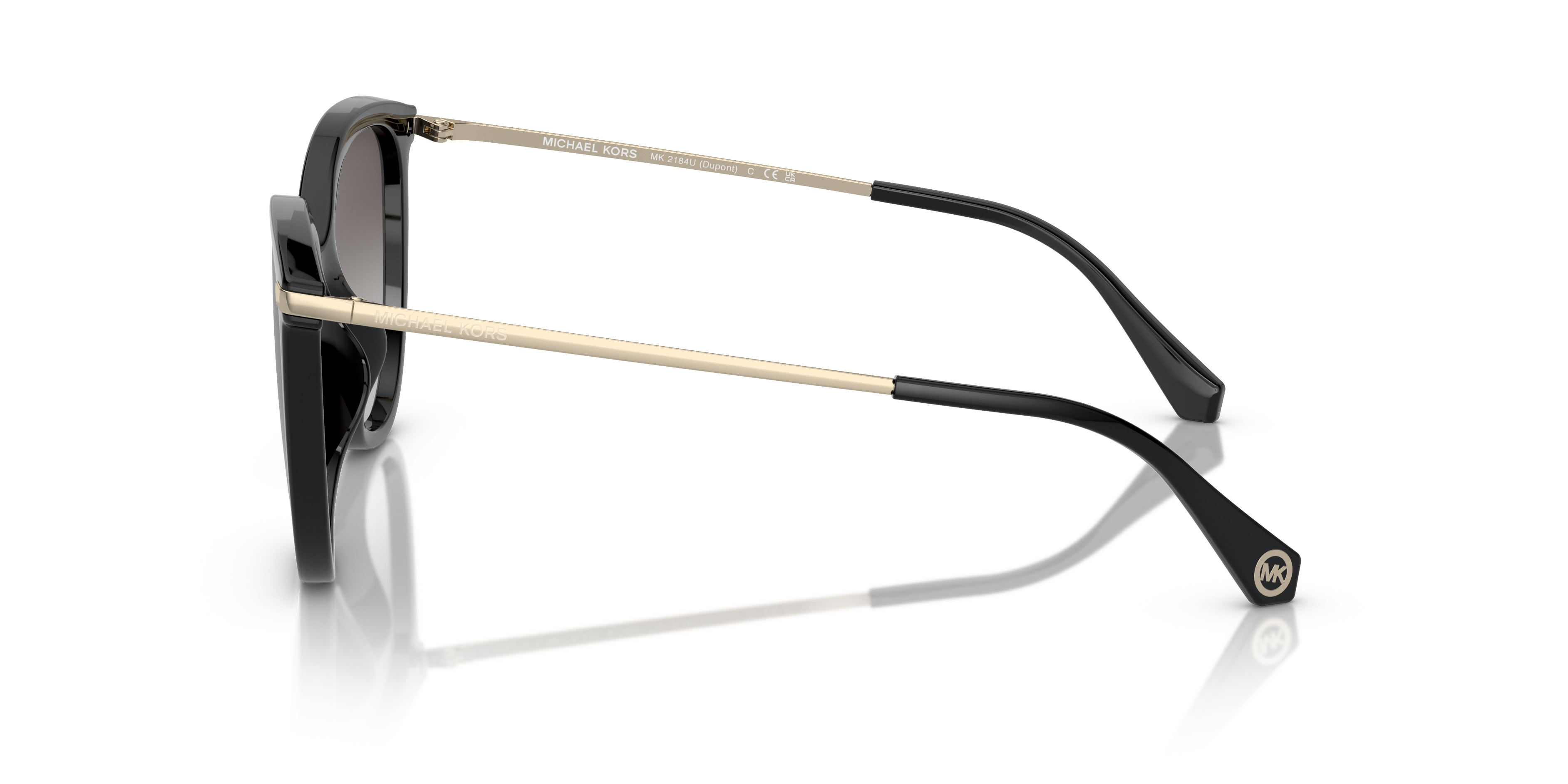 MK2184U Schwarz KunststoffSunglass Frames von B24, Seitenansicht