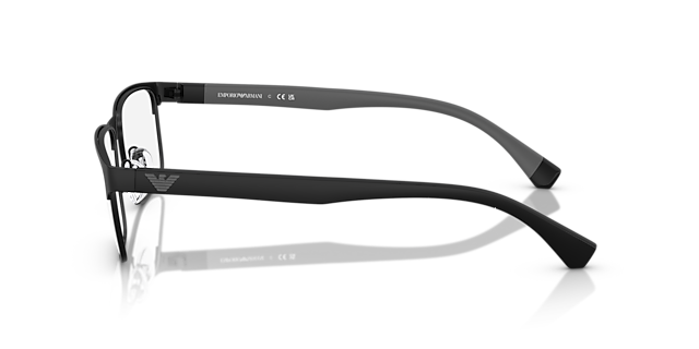 EA1105 Matzwart MetaalEyeglass Frames van B24, Zijaanzicht