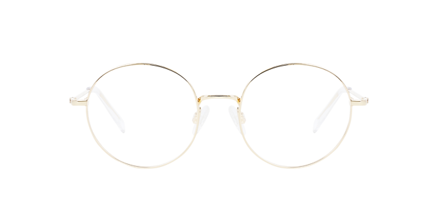 Hampton CT Light Gold Titanium TitanEyeglass Frames von B24, Vorderansicht