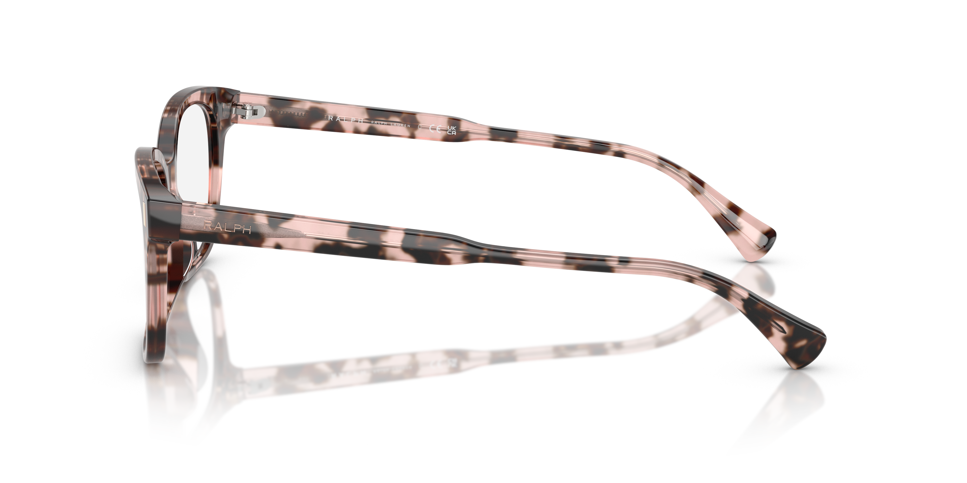 RA7174U Shiny Rose Havana AcetatEyeglass Frames von B24, Seitenansicht