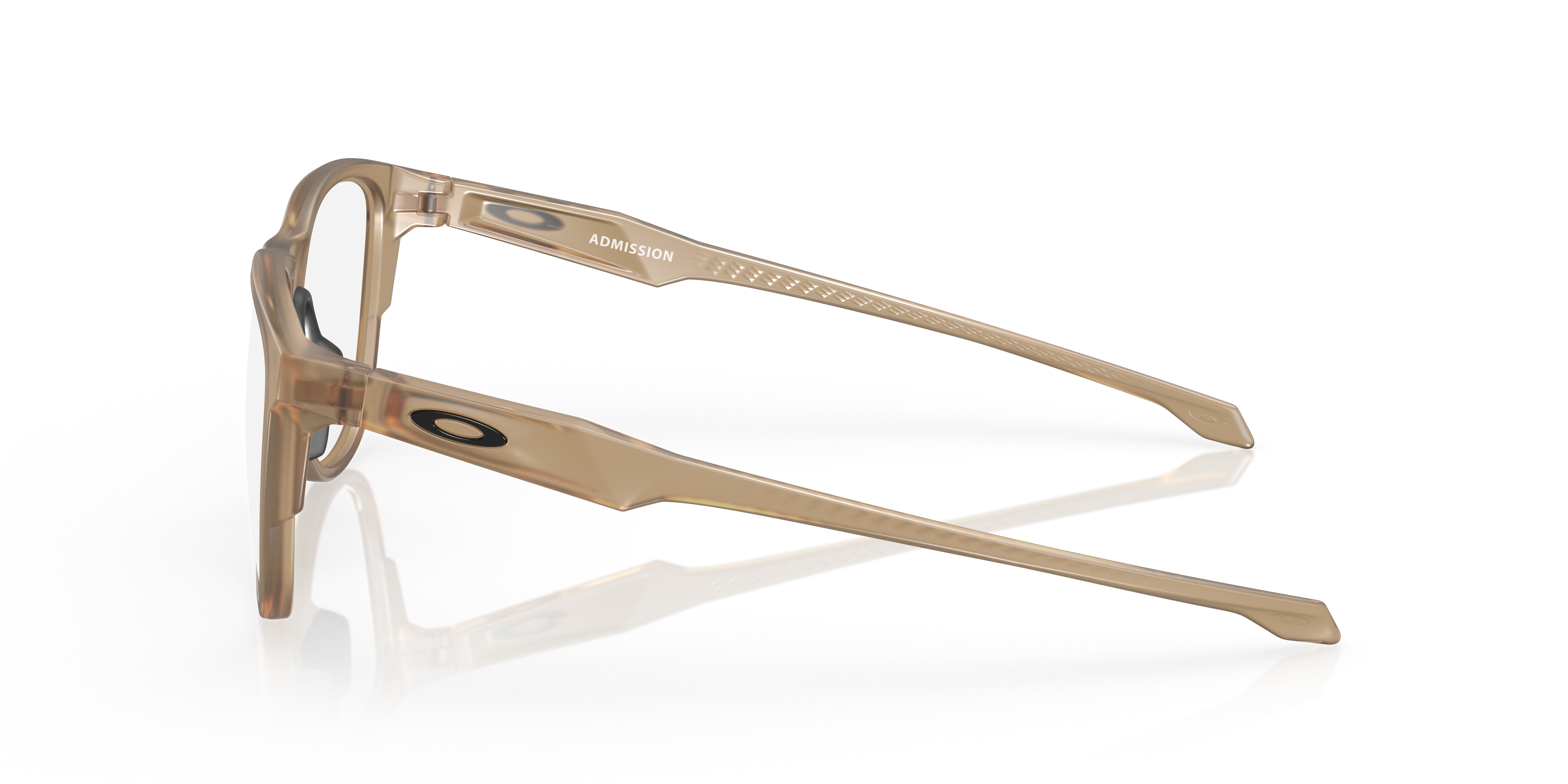 ADMISSION Mat Sepia KunststofEyeglass Frames van B24, Zijaanzicht
