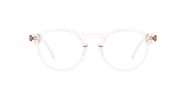 Sam Crystal Peach AcetatSunglass Frames von B24, Vorderansicht