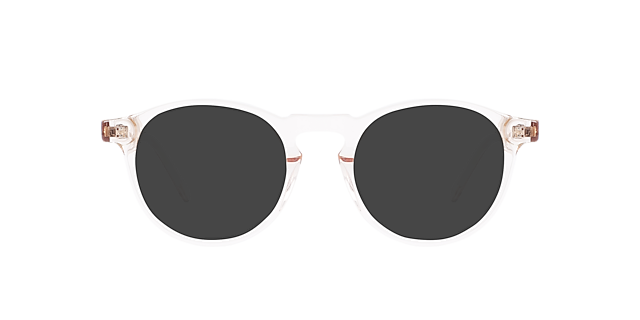 Sam Crystal Peach AcetatSunglass Frames von B24, mit getönten Gläsern