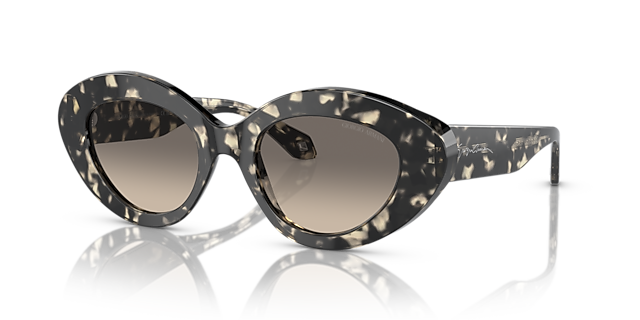 AR8188 Havana Grau AcetatSunglass Frames von B24, Dreiviertelansicht