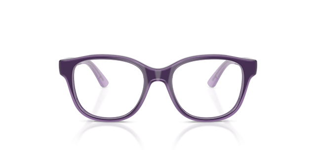 RB1950 Violet On Transparent Violet KunststofEyeglass Frames van B24, Vooraanzicht