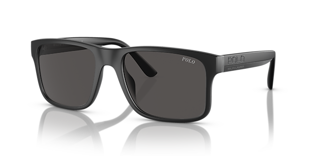 PH4195U Matzwart KunststofSunglass Frames van B24, Hoekweergave
