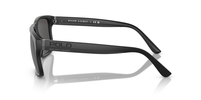 PH4195U Matzwart KunststofSunglass Frames van B24, Zijaanzicht