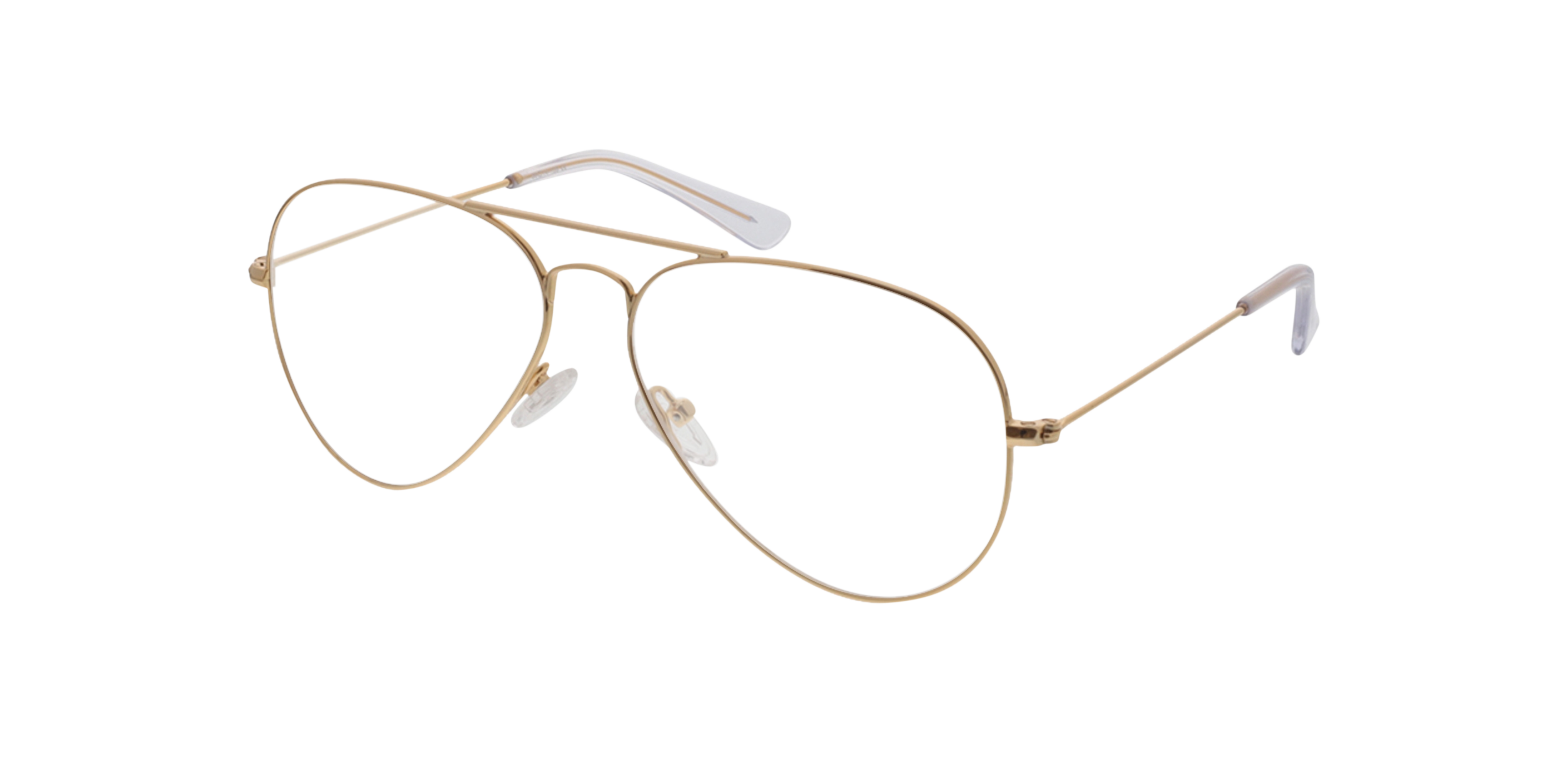 Savannah Goud MetaalEyeglass Frames van B24, Hoekweergave