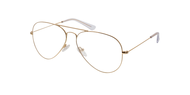 Savannah Gold MetallEyeglass Frames von B24, Dreiviertelansicht