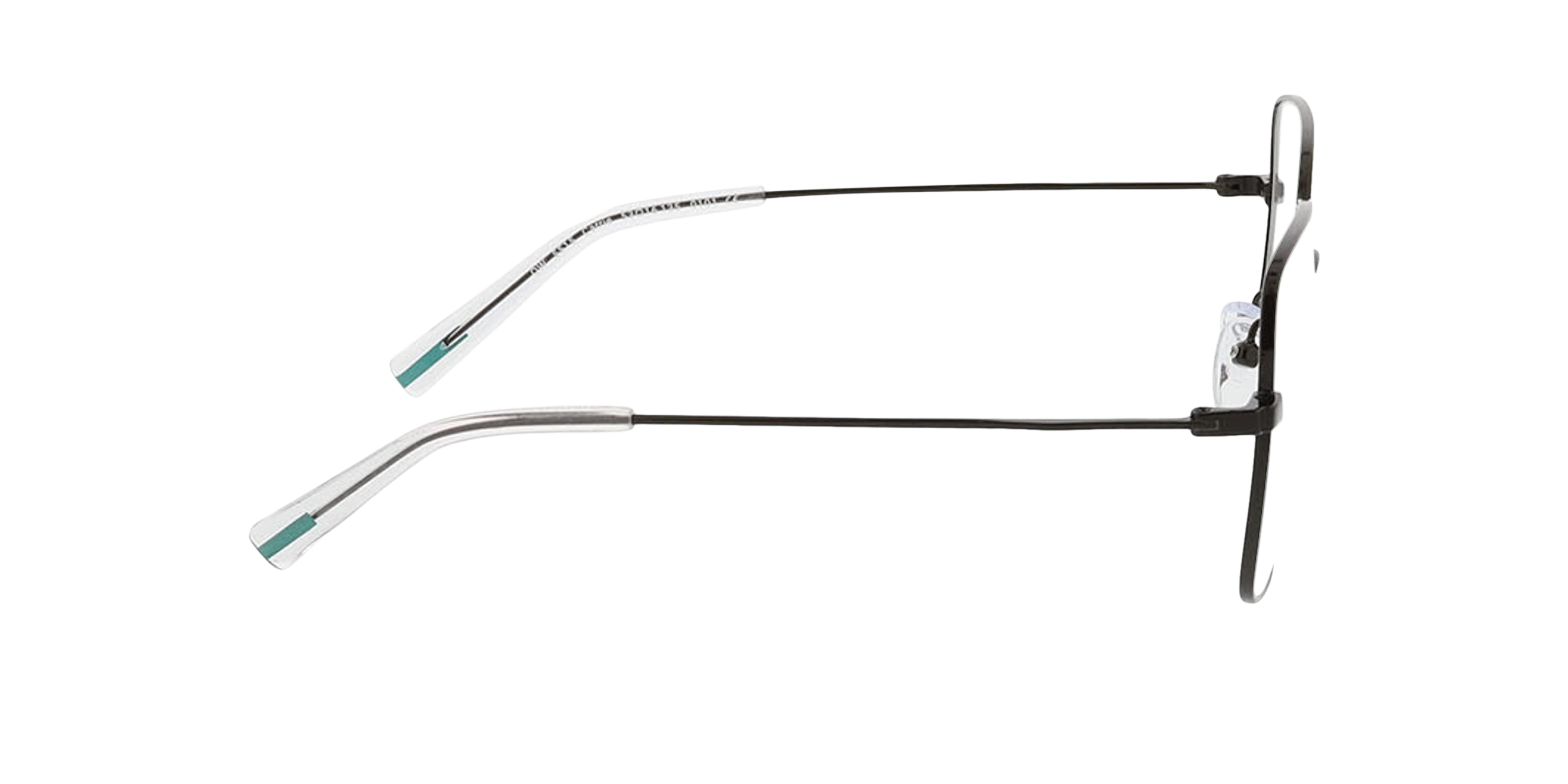 Carrie Perlschwarz MetallEyeglass Frames von B24, Seitenansicht