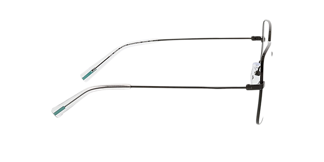 Carrie Parelachtig zwart MetaalEyeglass Frames van B24, Zijaanzicht